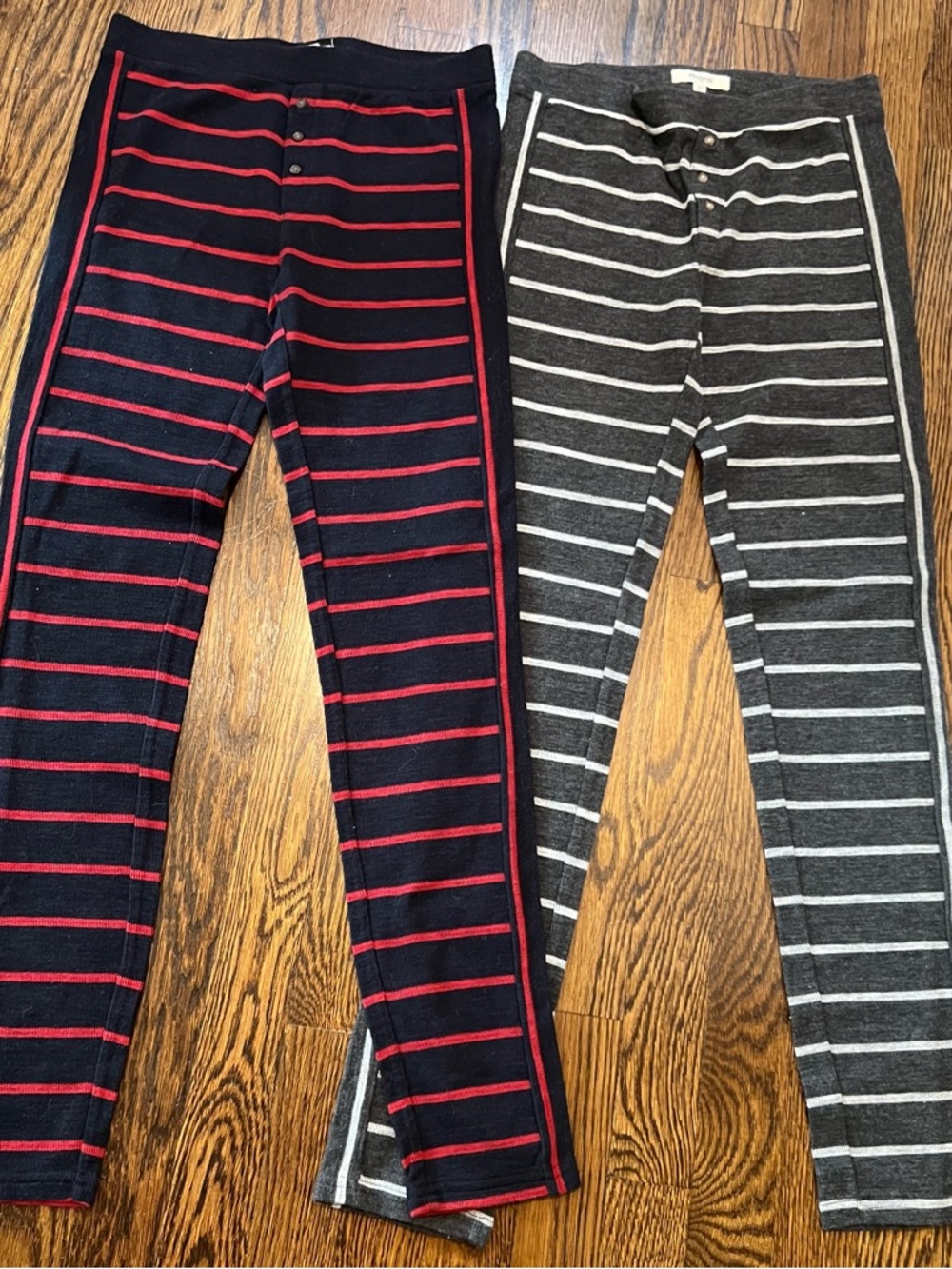 Madewell Pair of Striped Knit Leggings